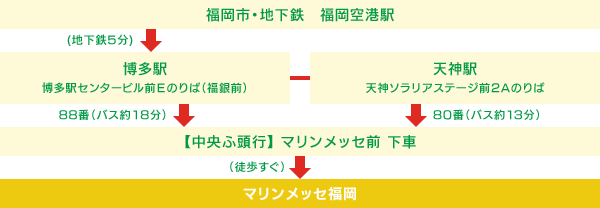 地下鉄・バスをご利用の場合