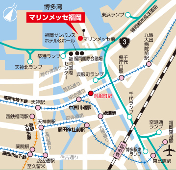 マリンメッセ福岡地図