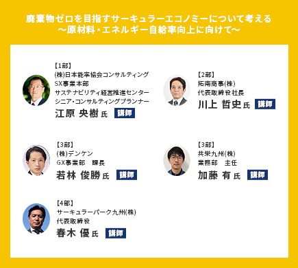 廃棄物ゼロを目指すサーキュラーエコノミーについて考える～原材料・エネルギー自給率向上に向けて～